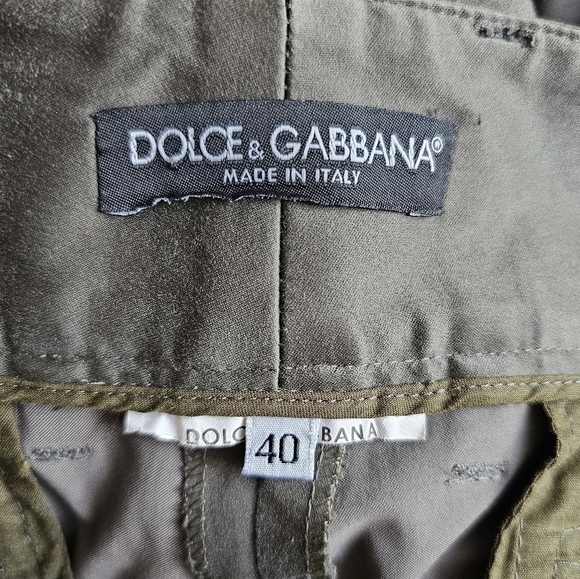 Dolce & Gabbana luxury taupe soft slightly flare classic low to mid-rise pants - Picture 6 of 9